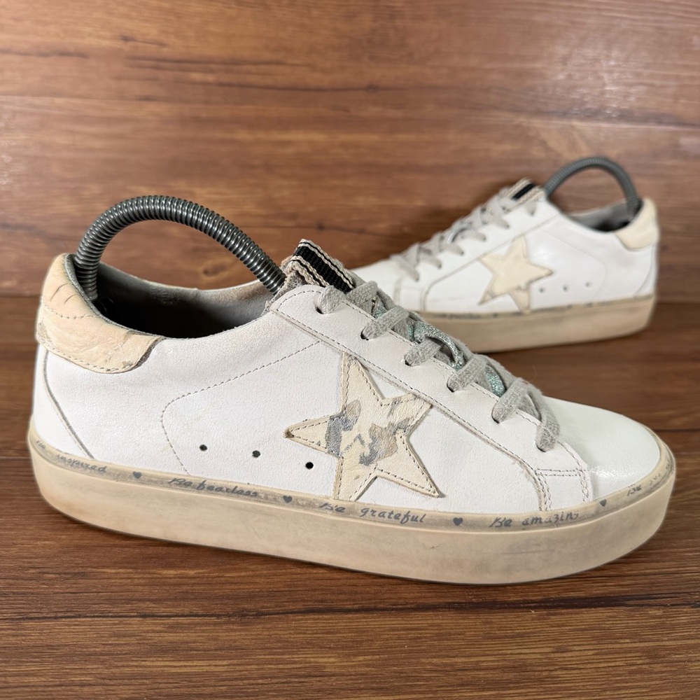 SHU SHOP Pixie White Leather Low Top Sneakers Women’s Size 8 Shoes